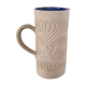 Natural terracotta carafe enamelled inside