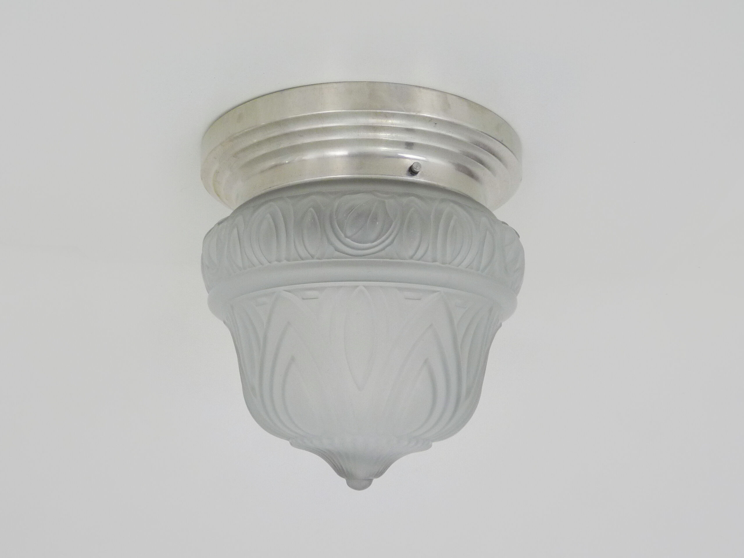 Ceiling lamp, wall lamp, molded glass lamp aluminum structure