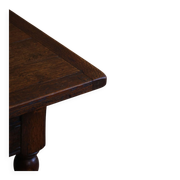 Bureau / Table à manger par ébéniste danois en chêne, style baroque, années 1970