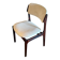 Pair of vintage Scandinavian chairs by Erik Buch model 49 in cream velvet.