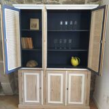 Wood and rattan dresser