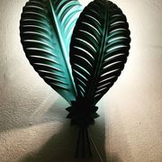 Italian Hollywood Regency Metal Wall Lamp