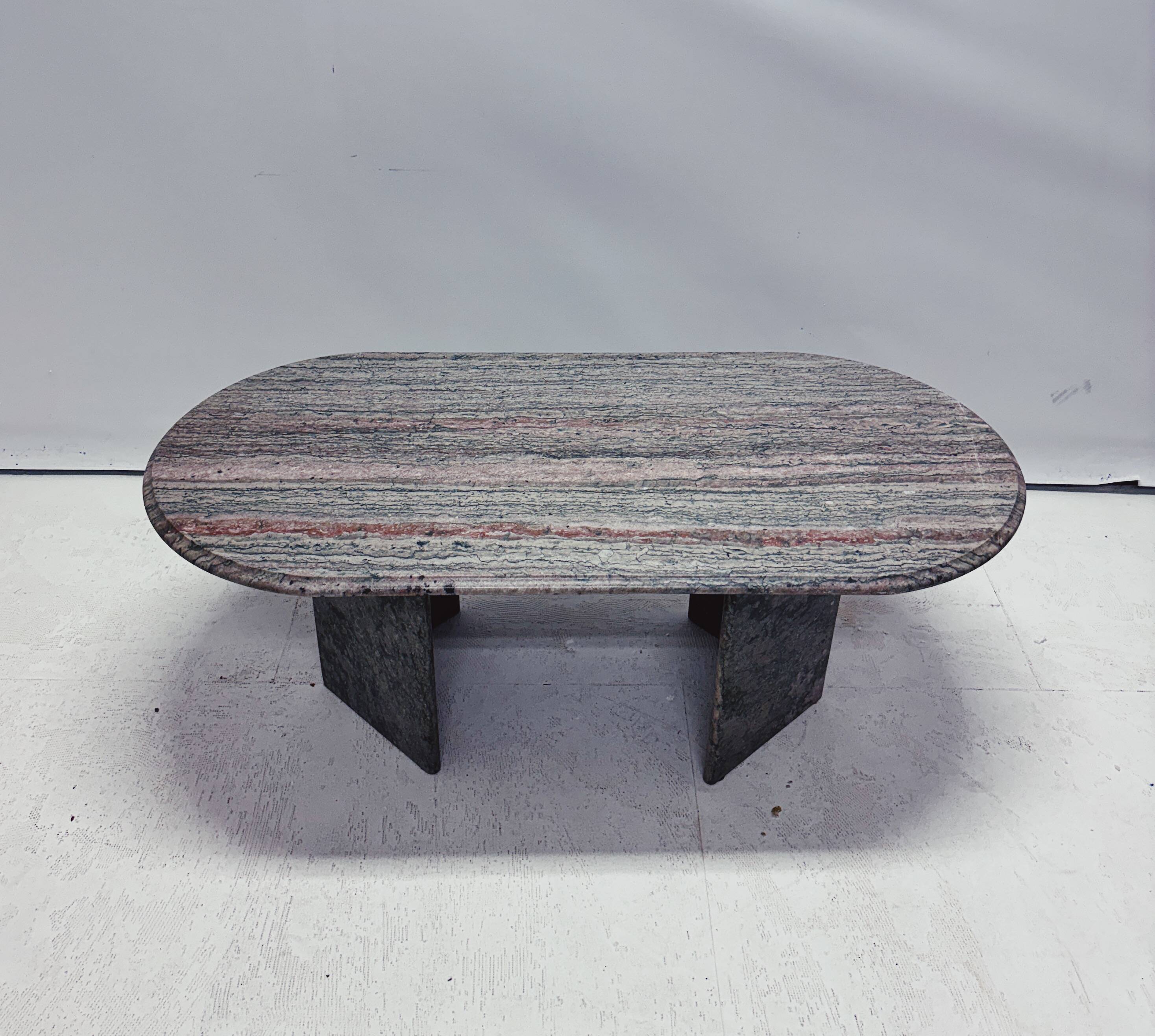 Oval vintage coffee table