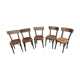 Lot de 5 chaises anciennes Thonet