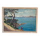 Mediterranean landscape painting signed Procelli 70 x 52