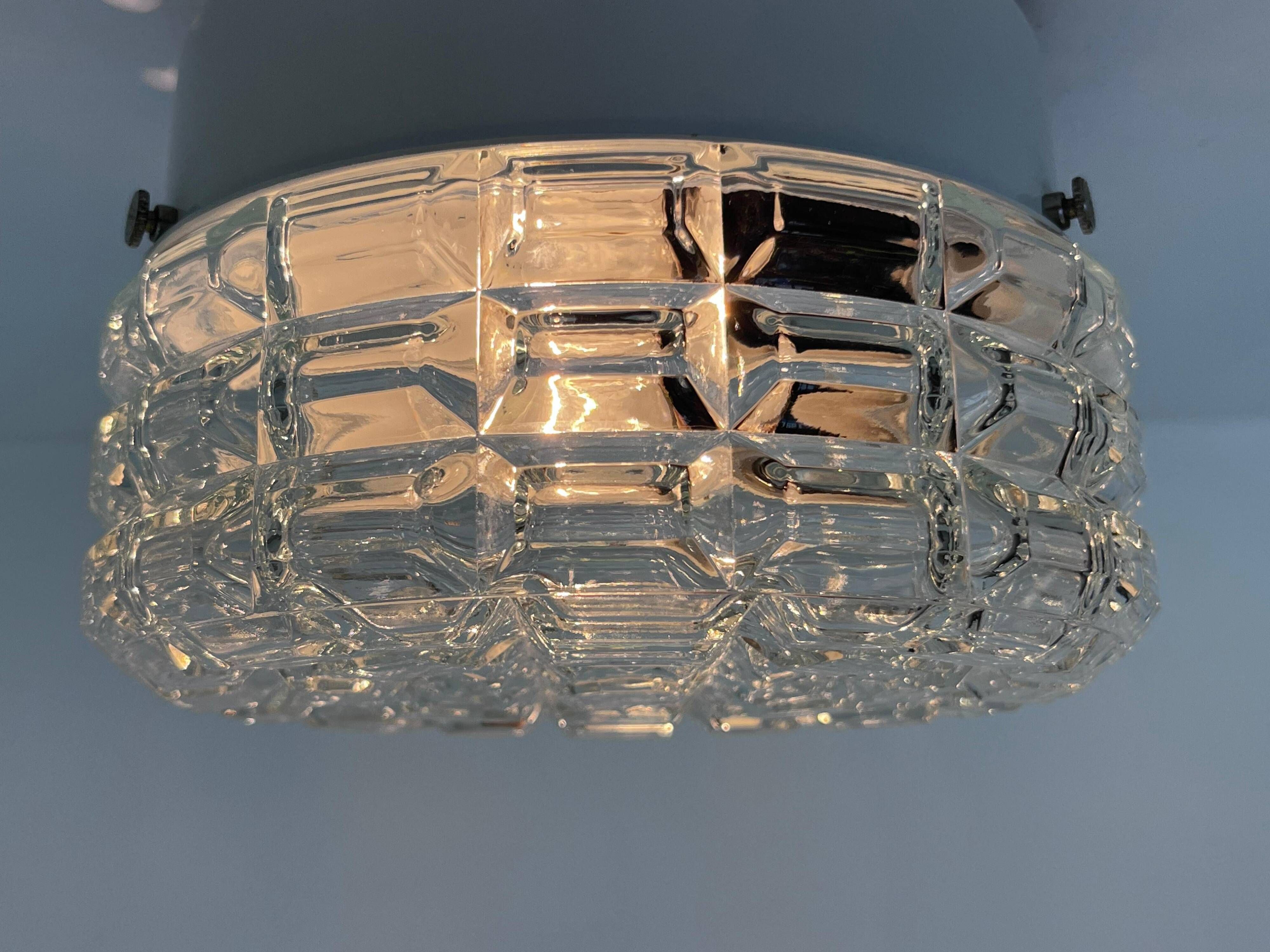 DESIGN Wall or Ceiling Lamp Midcentury, Flushmount, 1970 - 5 pieces available