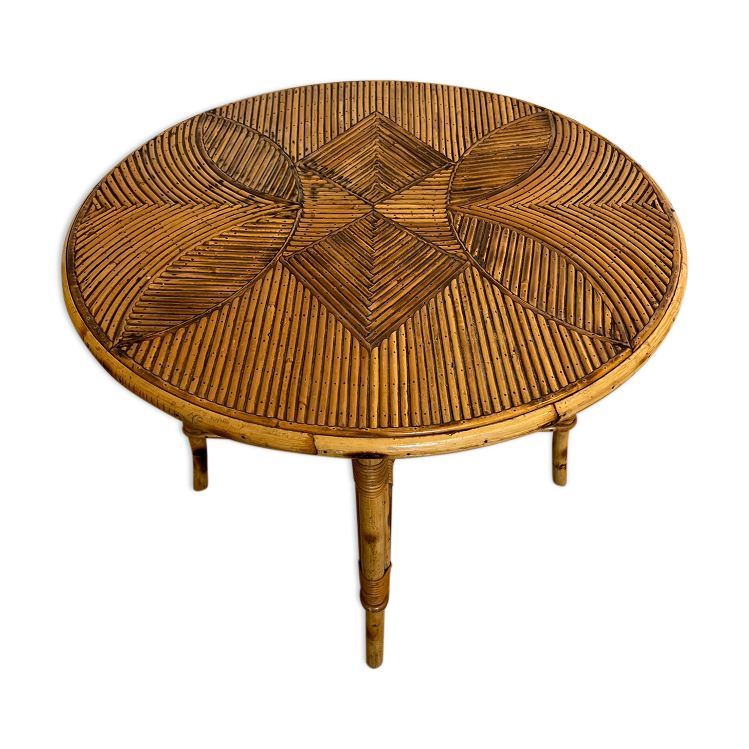 Rattan coffee table