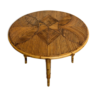 Rattan coffee table