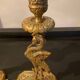 Pair of old bronze candlesticks