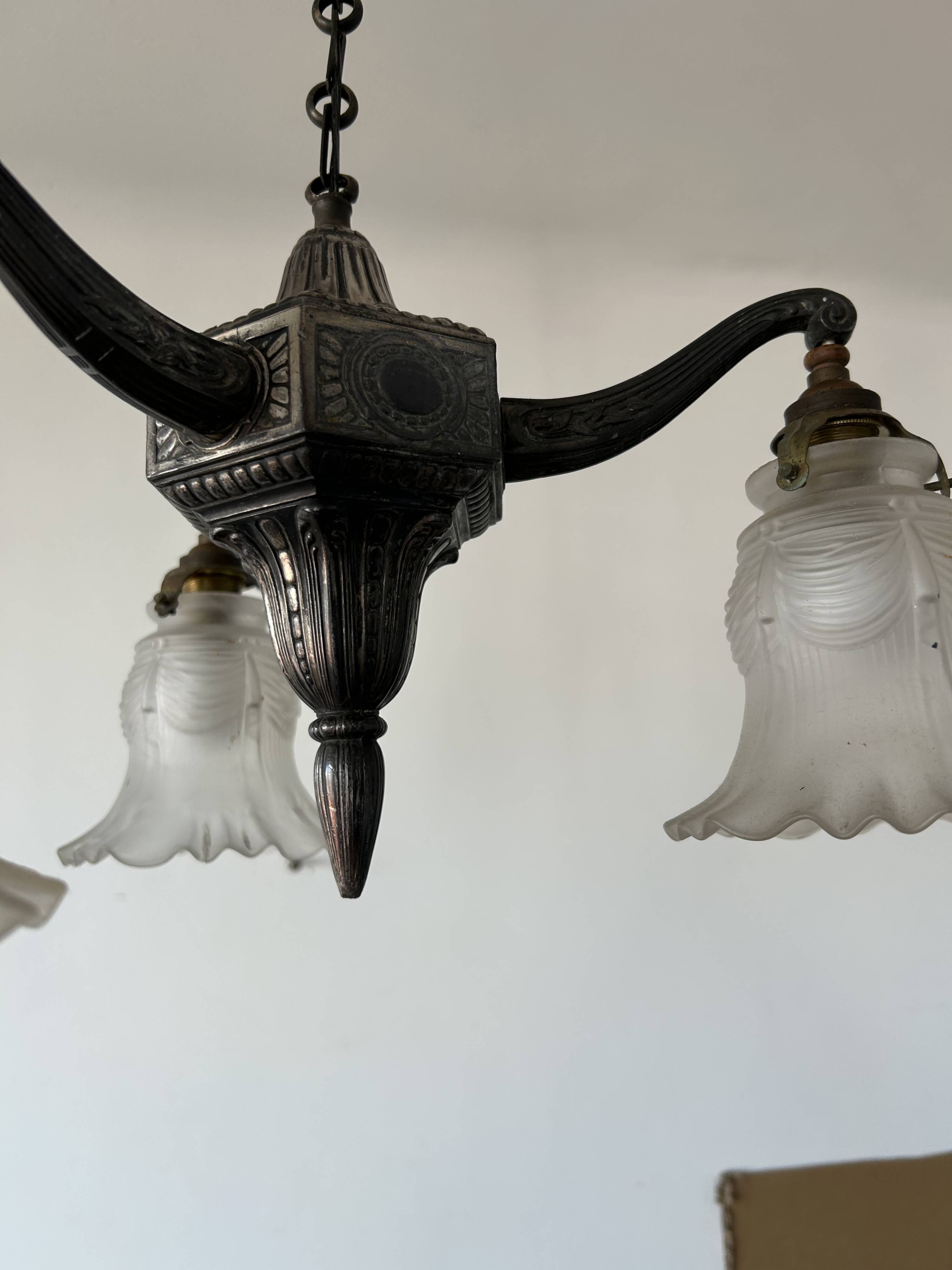 Antique Art Deco chandelier