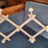 Napoleon III bamboo accordion coat rack 19th century