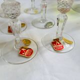 Set of 16 lead crystal glasses from the Nachtmann company from the 1960s, Antika series