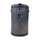 Round box industrial metal barrel with solid padlock