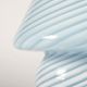 Murano glass lamp in the shape of a mushroom made using the swirling technique of mouth blown glass.