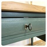 Vintage desk with 5 drawers