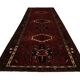 Vintage Red Geometric Wool Runner Rug, 1960s Oriental Hallway Carpets