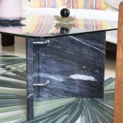 Ikea marble and glass coffee table 1980