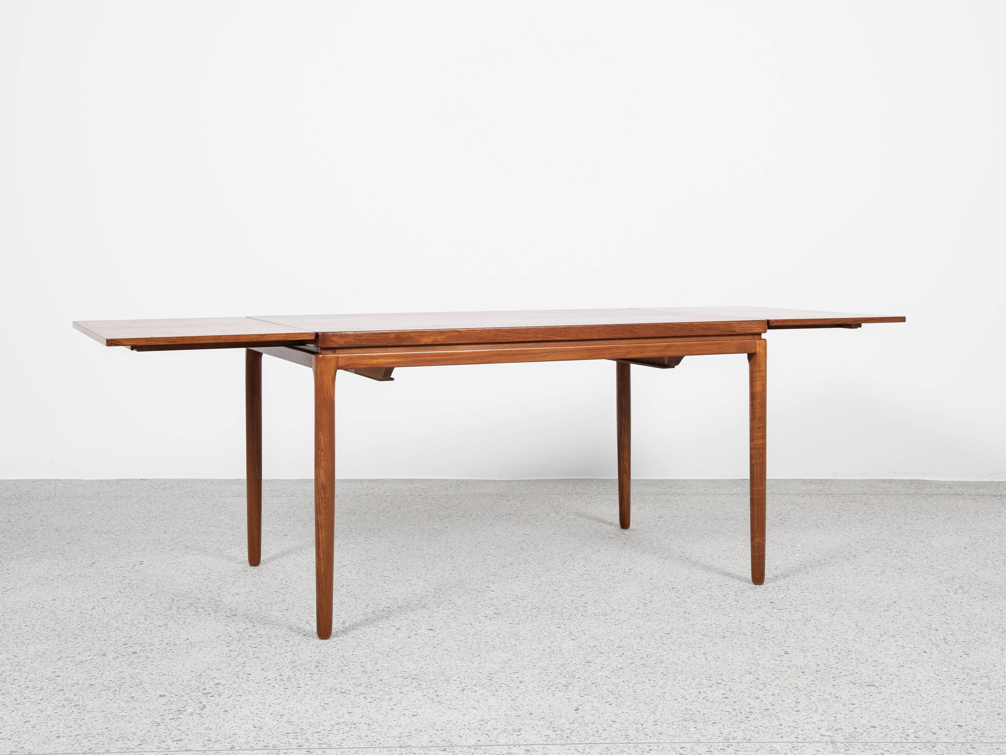 Midcentury Danish smaller dining table in teak by Christian Linneberg 1960s