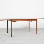 Midcentury Danish smaller dining table in teak by Christian Linneberg 1960s