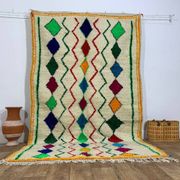 Tapis berbère marocain artisanal fait main 254 X 152 CM