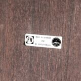 Table scandinave Super-ellipse en palissandre de Rio. 4 pers.