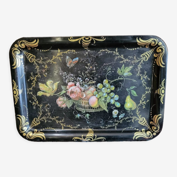 Old painted decoration tray