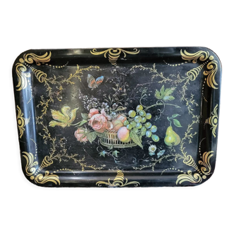 Old painted decoration tray