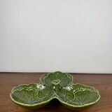 Plat apéritif Chou vert, SILEA, 3 compartiments, céramique