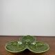 Green cabbage appetizer dish, SILEA, 3 compartments, ceramic