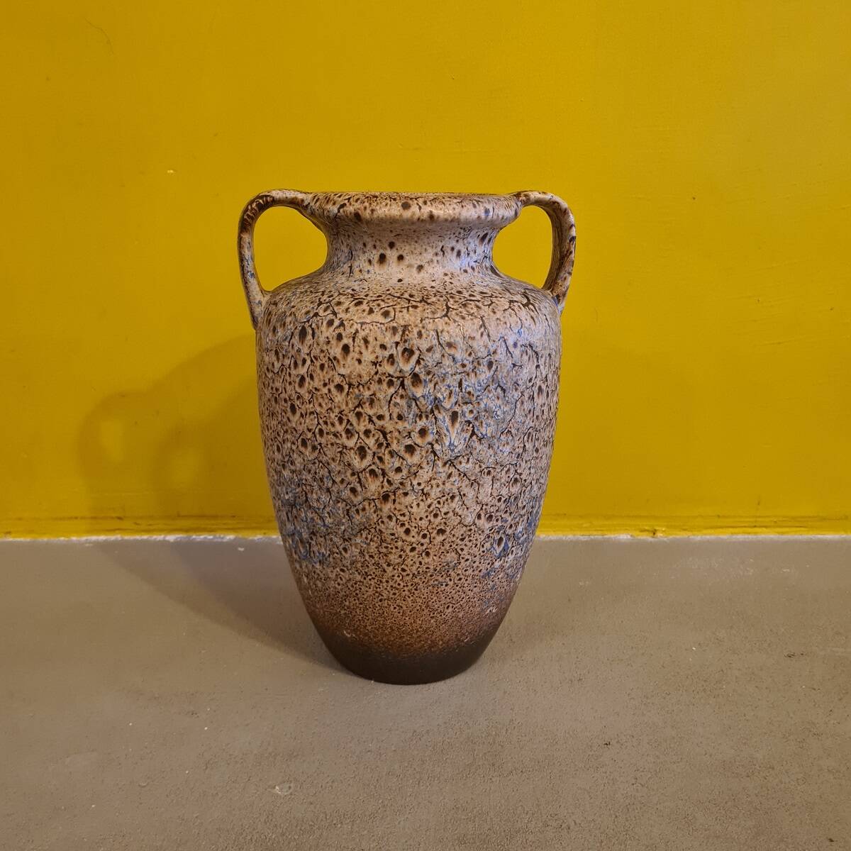 West Germany Fat Lava Vase From Scheurich, 1980s