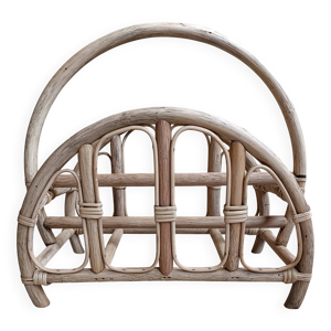 porte revues en rotin