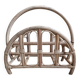 Refurbished rattan magazine rack