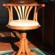Fauteuil de bureau Americain pivotant en bois Thonet