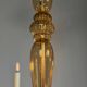 Venetian chandelier in gilded Murano glass by Venini circa 1920, 6 light arms.