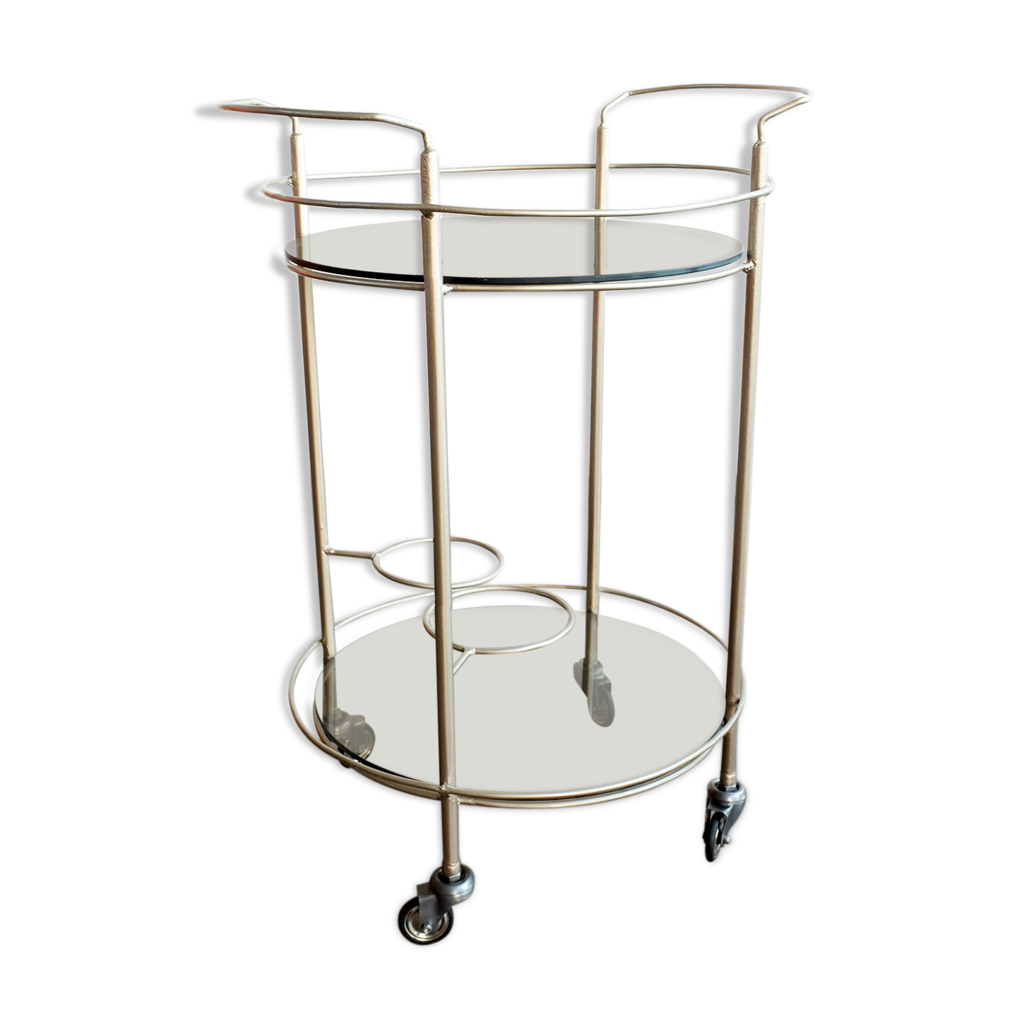 Vintage Czechoslovakian serving bar cart, 1970s