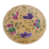 Plat rond barbotine Sarreguemines