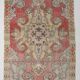 Soft Red & Beige Classic Vintage Area Rug, 127x215 Cm