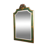 Miroir vintage vert et doré, 88x52 cm