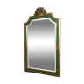 Green and gold vintage mirror, 88x52 cm