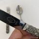 Stainless Steel Set of Knife Fork and Spoon Edwin Blyde & Co, 1950s