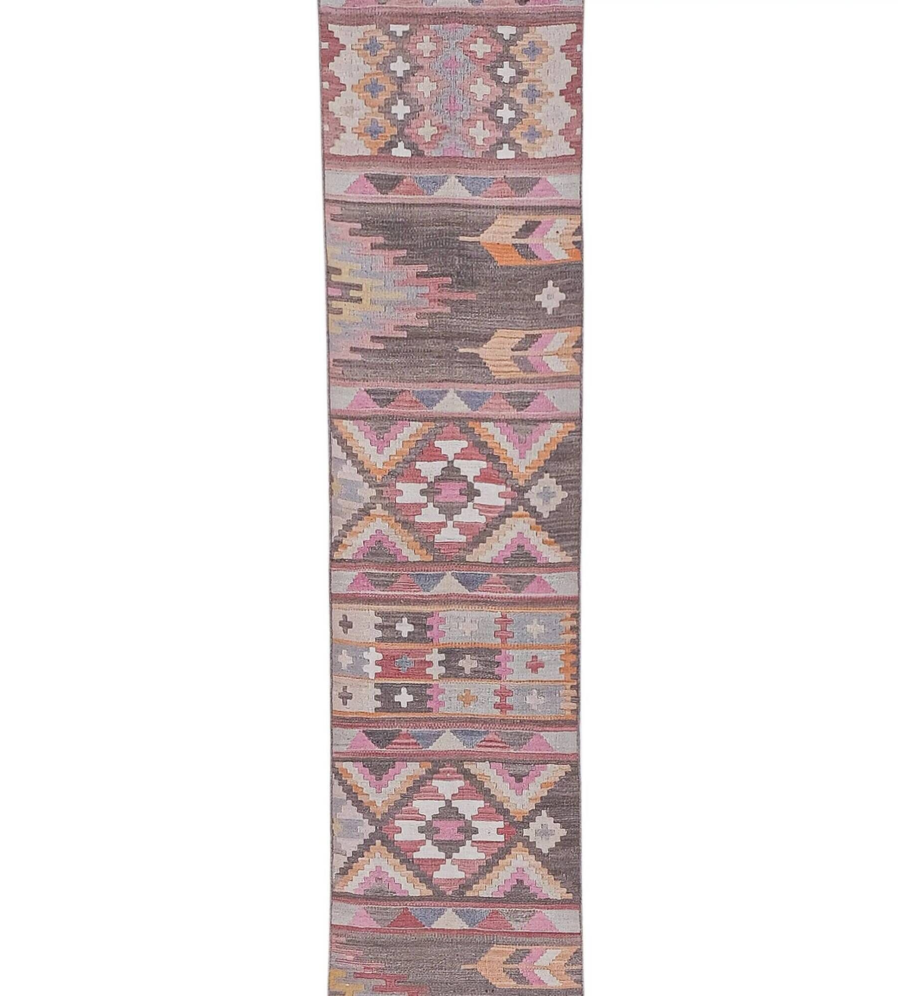 Vintage Turkish hallway rug 70x710 cm