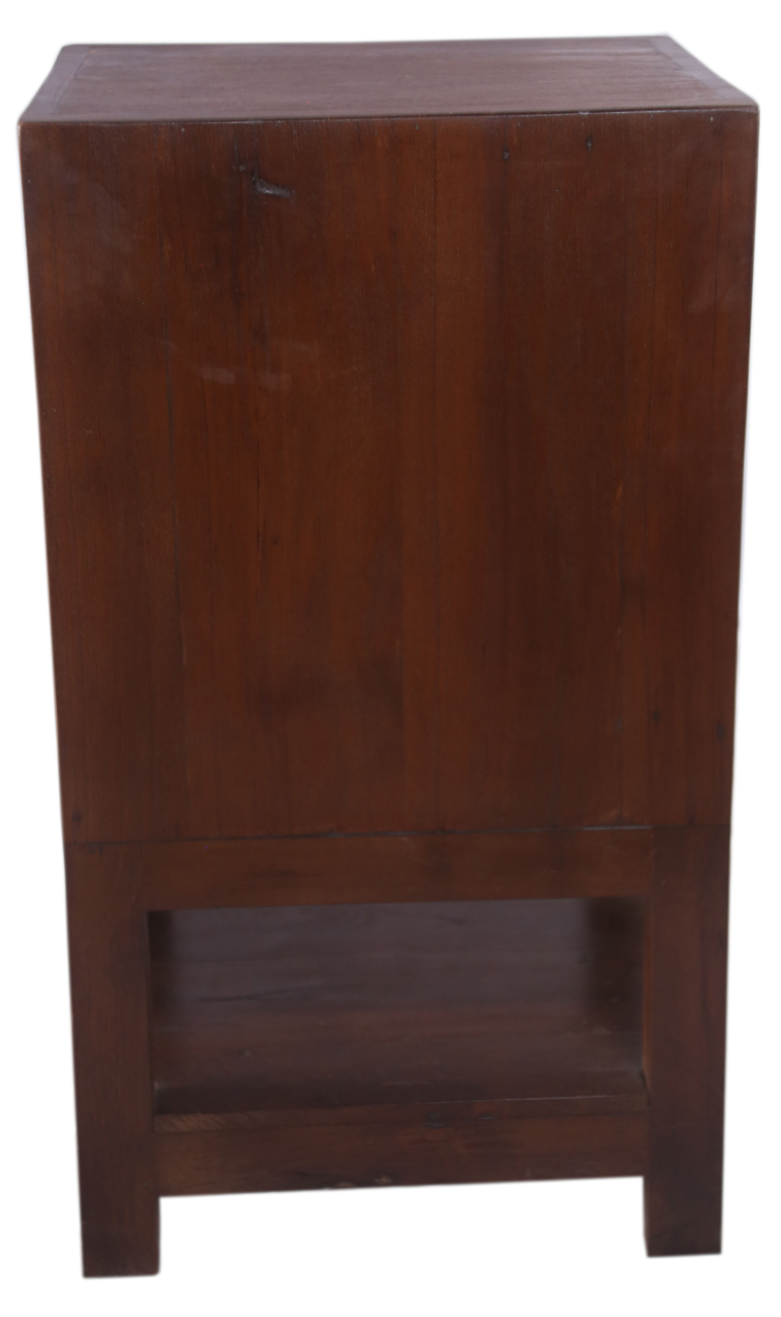 Former antique Burmese teak workshop cabinet