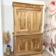 Antique two-body buffet in solid wood (restored)