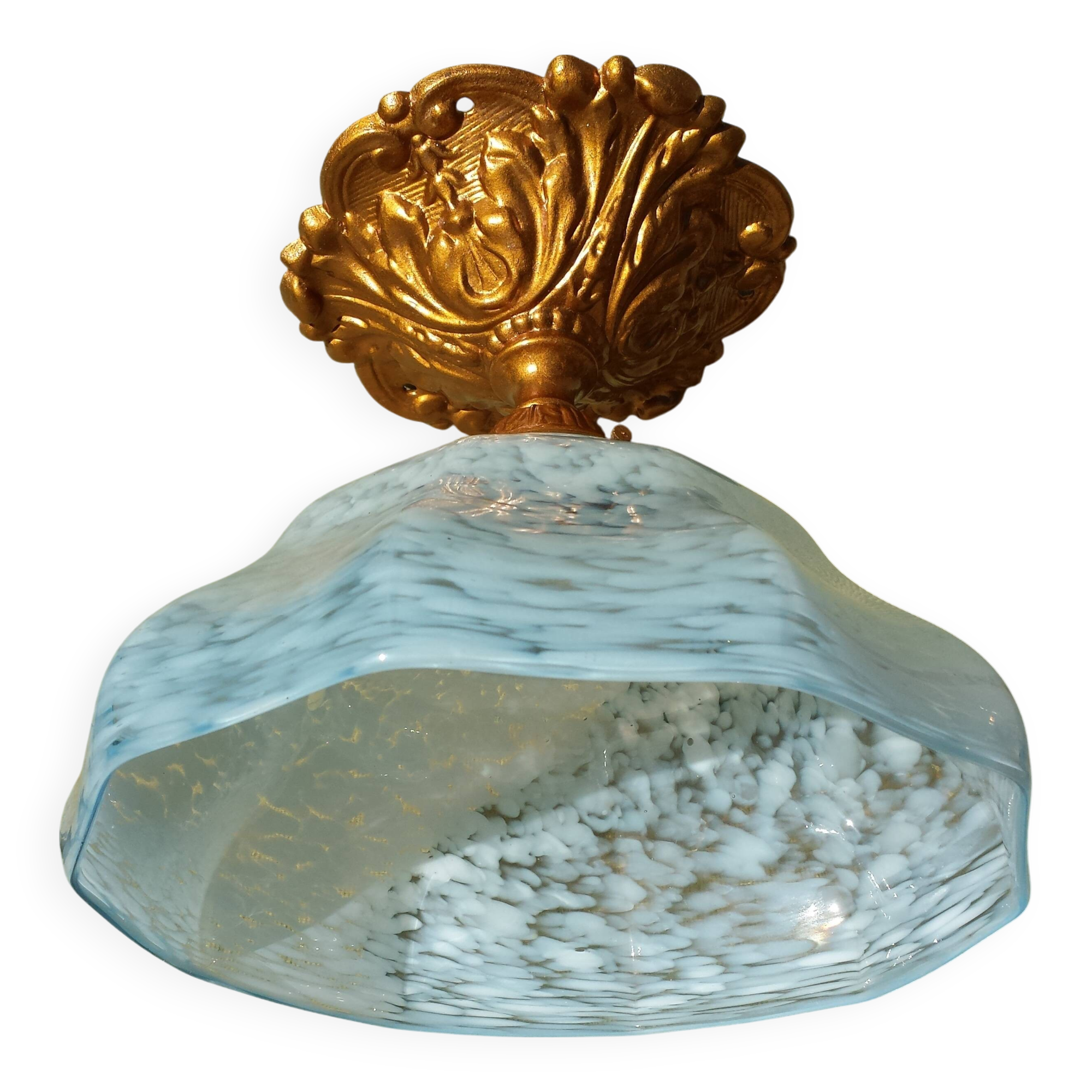 Antique Lamp Light Fixture Ceiling Light Clichy Glass