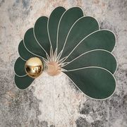 Peacock wall lamp