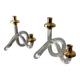 Pair of pretzel candlesticks by Dorothy Thorpe, circa 1970