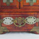 Chinese wooden jewelry box adorned with jade plates