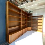 Danish Modular Teak Library Bookshelf Corner Unit Bookcase Mid 20th Century