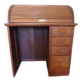 Retro-Desk / counter-American cylinder-mesh oak-1920s/40s