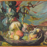 Oil on canvas influence of martin brothers